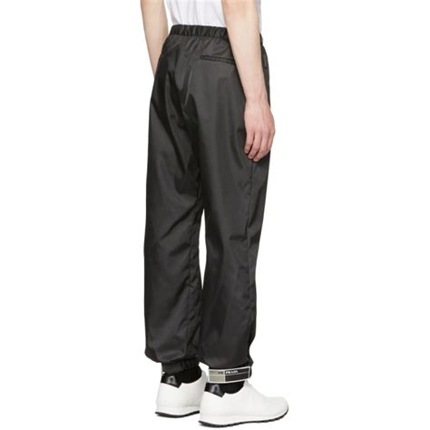 prada black arca edition trousers